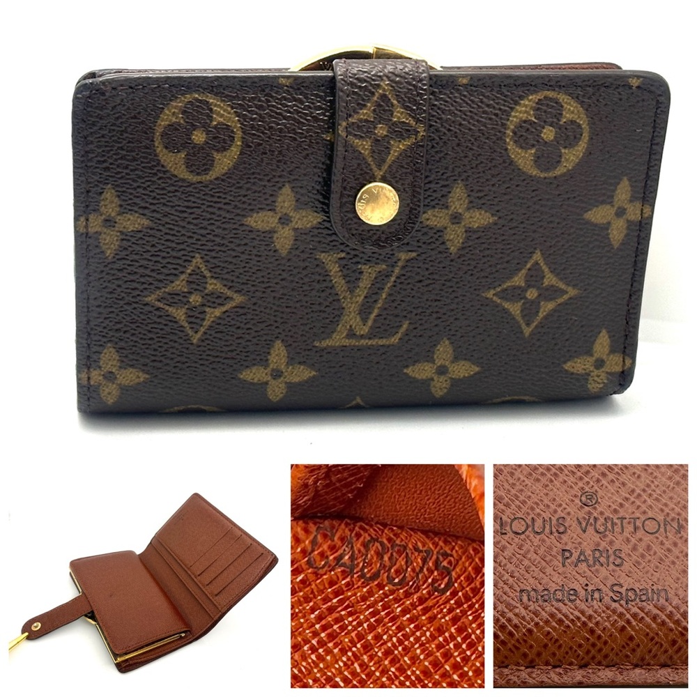 Authentic Louis Vuitton French Kiss Lock Monogram wallet excellent condition